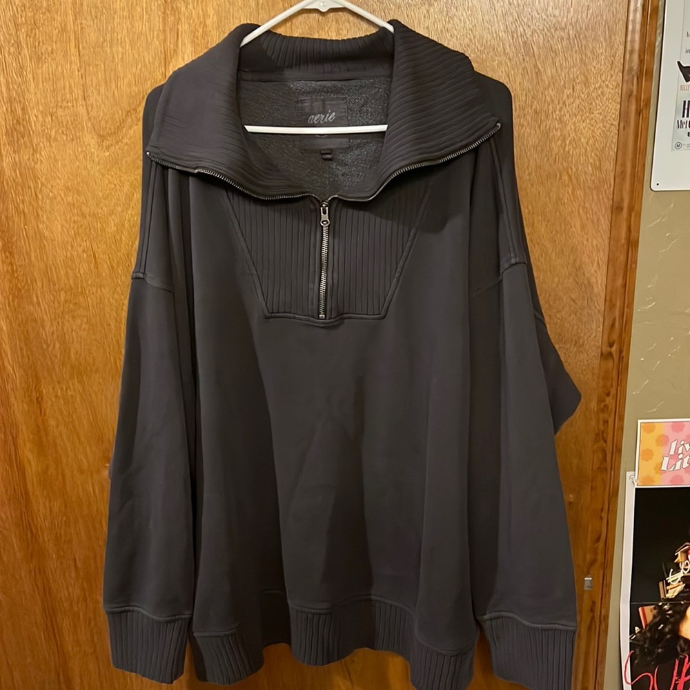 NWT Aerie down to earth quarter zip